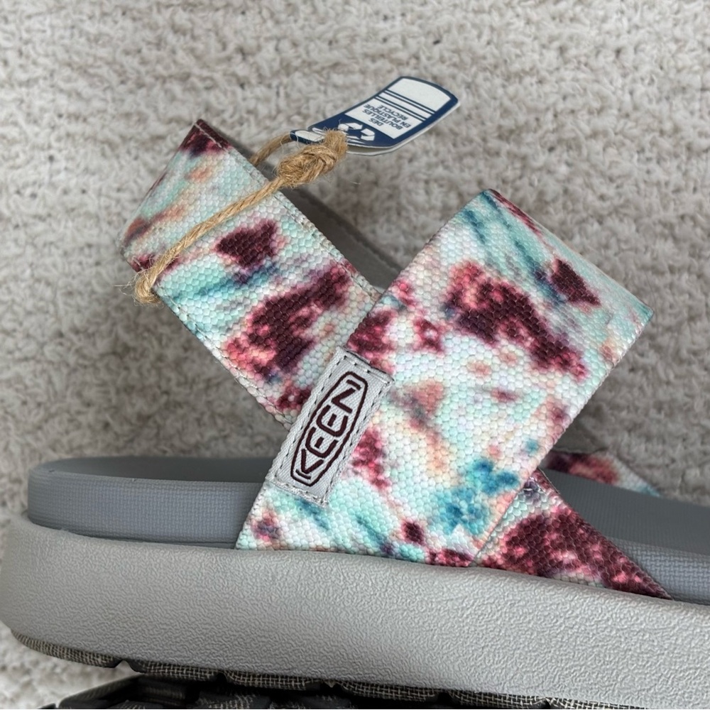 Keen Sandals Womens 8 Elle Backstrap in Andorra Tie Dye Open Toe Strappy 1026043 - Picture 2 of 14
